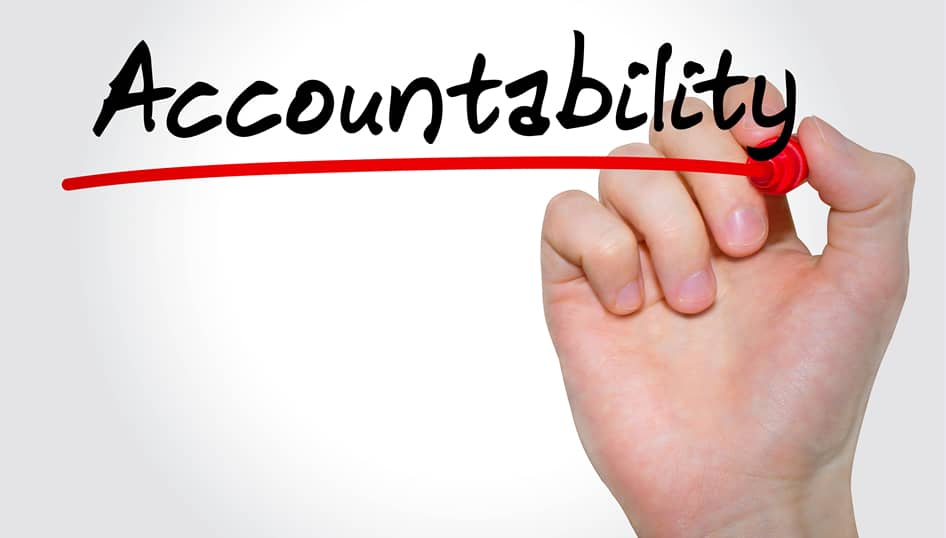 A greater sense of accountability
