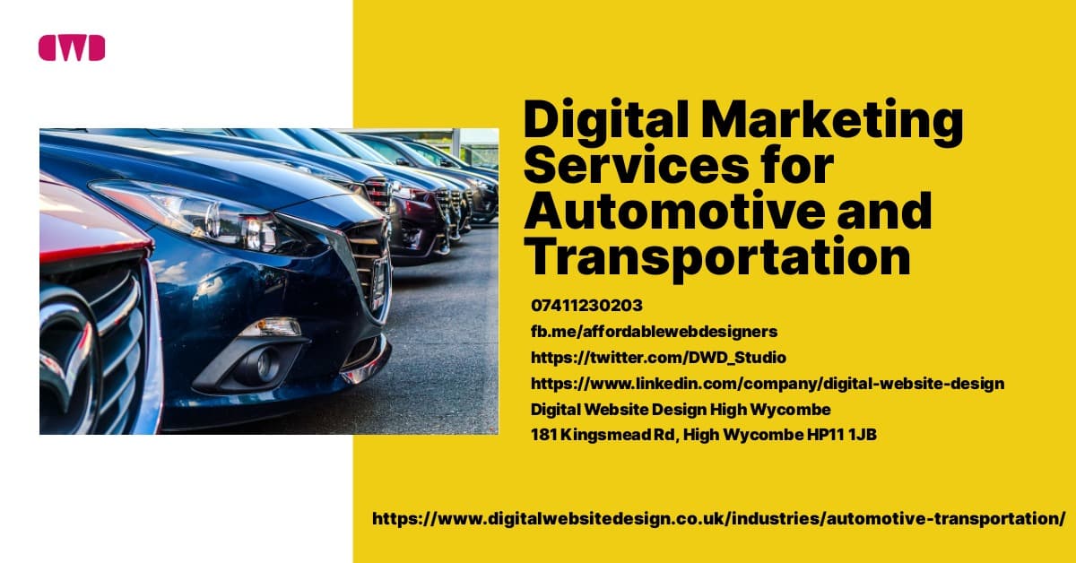 Digital Marketing Services for Automotive and Transportation